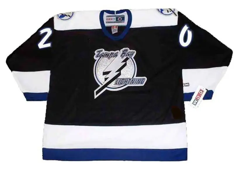 MIKAEL RENBERG Tampa Bay Lightning 1997 Away CCM Throwback NHL Hockey Jersey