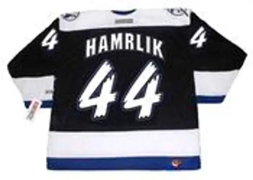 ROMAN HAMRLIK Tampa Bay Lightning 1995 CCM Throwback NHL Hockey Jersey 