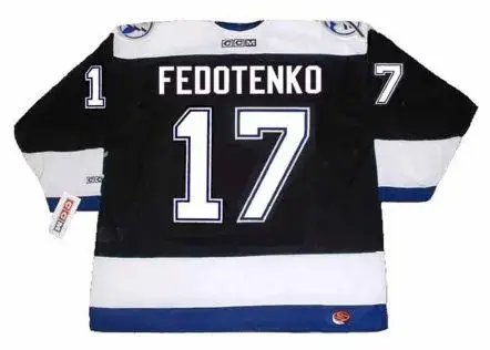 RUSLAN FEDOTENKO Tampa Bay Lightning 2004 Home CCM Throwback NHL Hockey Jersey 