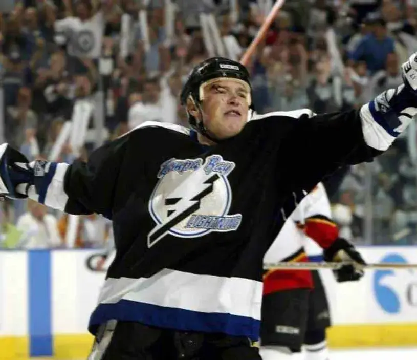 RUSLAN FEDOTENKO Tampa Bay Lightning 2004 Home CCM Throwback NHL Hockey Jersey 