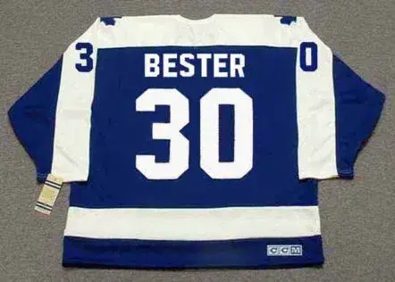 ALLAN BESTER Toronto Maple Leafs 1987 Away CCM Vintage Throwback Hockey Jersey 