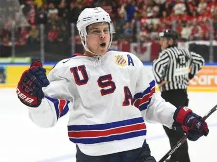 AUSTON MATTHEWS 2015 USA Nike Throwback Hockey Jersey 