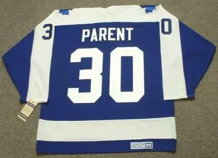 BERNIE PARENT Toronto Maple Leafs 1971 Away CCM Throwback NHL Hockey Jersey 