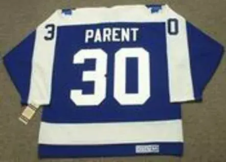 BERNIE PARENT Toronto Maple Leafs 1971 Away CCM Throwback NHL Hockey Jersey 