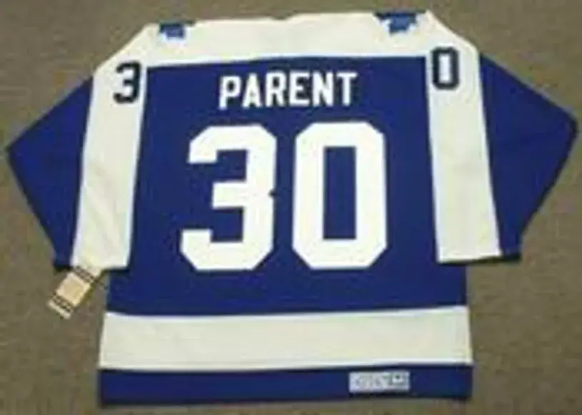 BERNIE PARENT Toronto Maple Leafs 1971 Away CCM Throwback NHL Hockey Jersey 