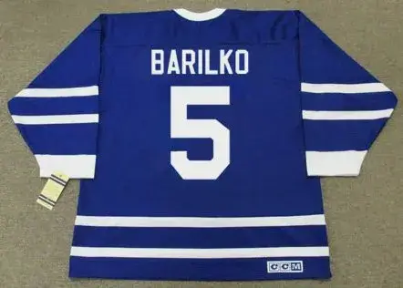 BILL BARILKO Toronto Maple Leafs 1940’s CCM Throwback NHL Hockey Jersey 