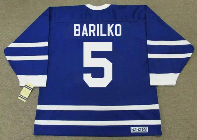 BILL BARILKO Toronto Maple Leafs 1940’s CCM Throwback NHL Hockey Jersey 