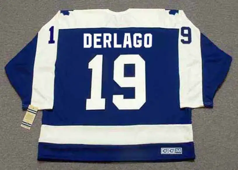 BILL DERLAGO Toronto Maple Leafs 1983 Away CCM Throwback NHL Hockey Jersey 