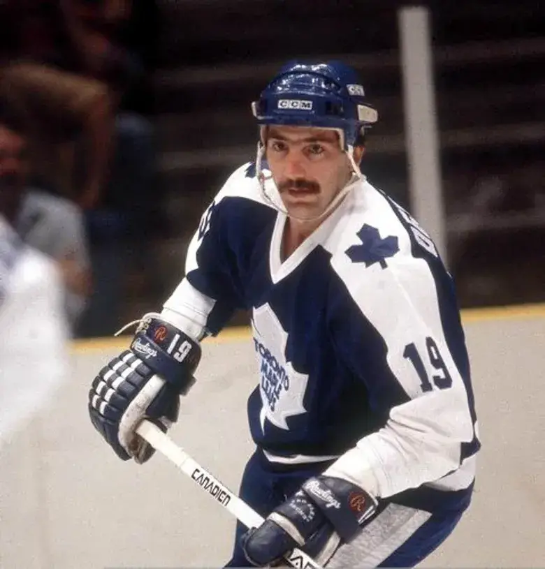 BILL DERLAGO Toronto Maple Leafs 1983 Away CCM Throwback NHL Hockey Jersey 