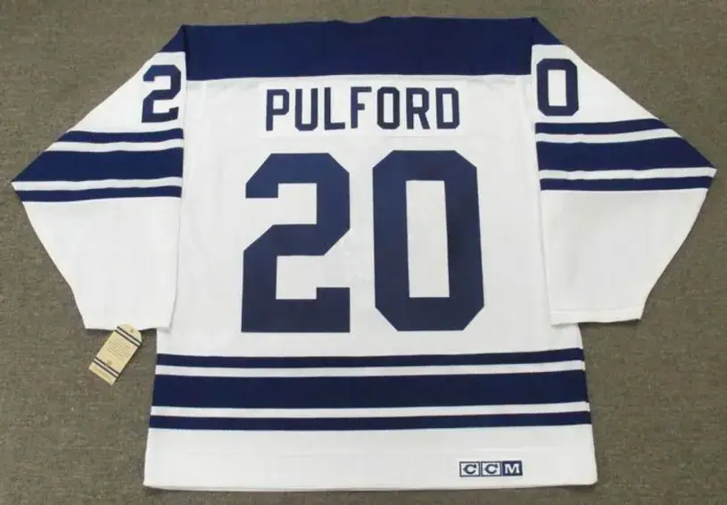 BOB PULFORD Toronto Maple Leafs 1968 CCM Vintage Away NHL Hockey Jersey 