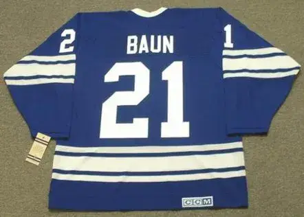 BOBBY BAUN Toronto Maple Leafs 1967 CCM Vintage Throwback NHL Hockey Jersey 