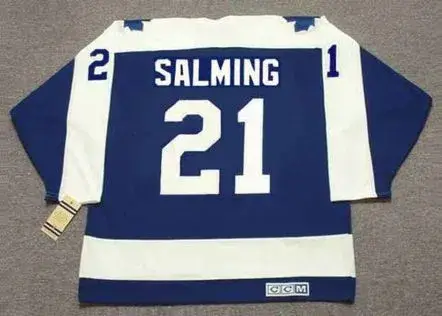 BORJE SALMING Toronto Maple Leafs 1975 Away CCM Throwback NHL Hockey Jersey