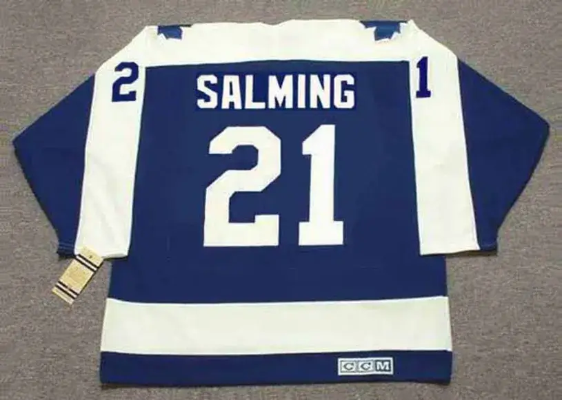 BORJE SALMING Toronto Maple Leafs 1975 Away CCM Throwback NHL Hockey Jersey