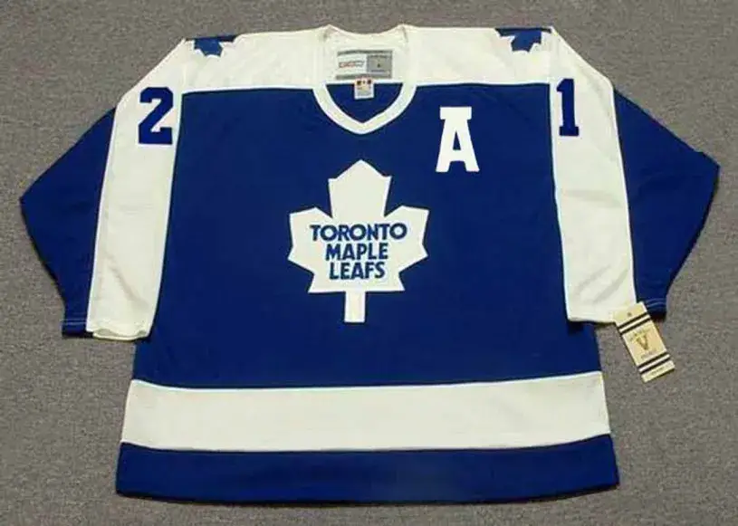 BORJE SALMING Toronto Maple Leafs 1987 Away CCM Vintage Throwback Hockey Jersey