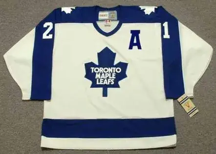 BORJE SALMING Toronto Maple Leafs 1987 Home CCM Vintage Throwback Hockey Jersey