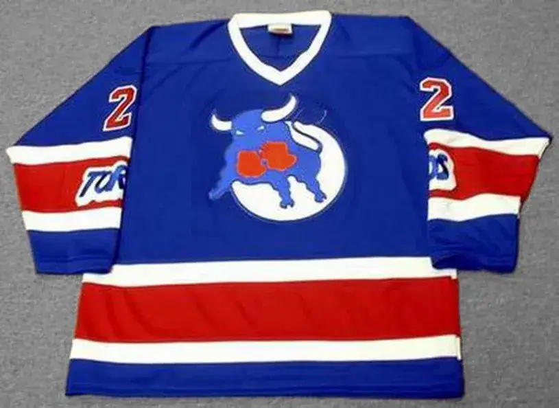 CARL BREWER Toronto Toros 1973 WHA Throwback Hockey Jersey