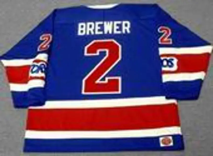 CARL BREWER Toronto Toros 1973 WHA Throwback Hockey Jersey 