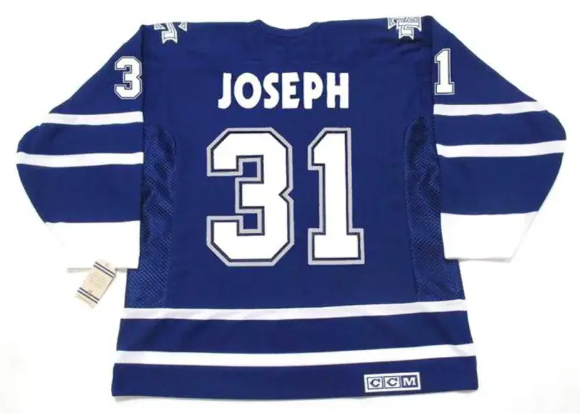 CURTIS JOSEPH Toronto Maple Leafs 2001 CCM Vintage Throwback NHL Hockey Jersey 