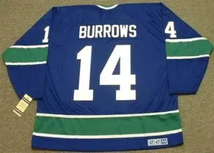 ALEXANDRE BURROWS Vancouver Canucks 1970’s CCM Vintage Throwback Hockey Jersey 