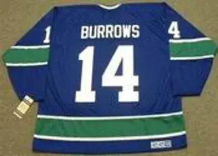 ALEXANDRE BURROWS Vancouver Canucks 1970’s CCM Vintage Throwback Hockey Jersey 