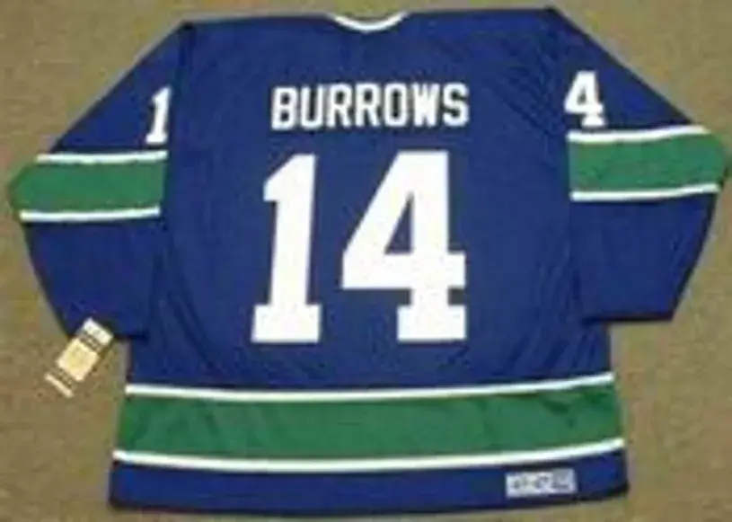 ALEXANDRE BURROWS Vancouver Canucks 1970’s CCM Vintage Throwback Hockey Jersey 