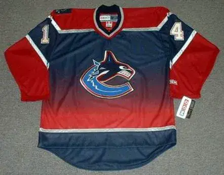ALEXANDRE BURROWS Vancouver Canucks 2005 CCM Throwback NHL Hockey Jersey