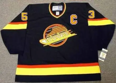 BO HORVAT Vancouver Canucks 1990’s CCM NHL Vintage Throwback Jersey