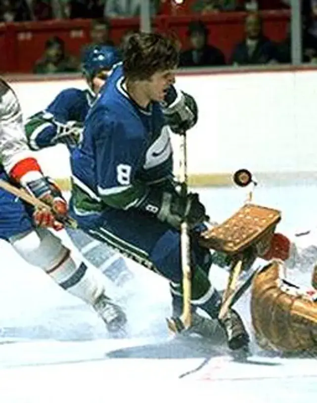 BOBBY SCHMAUTZ Vancouver Canucks 1973 Away CCM Throwback Hockey Jersey 