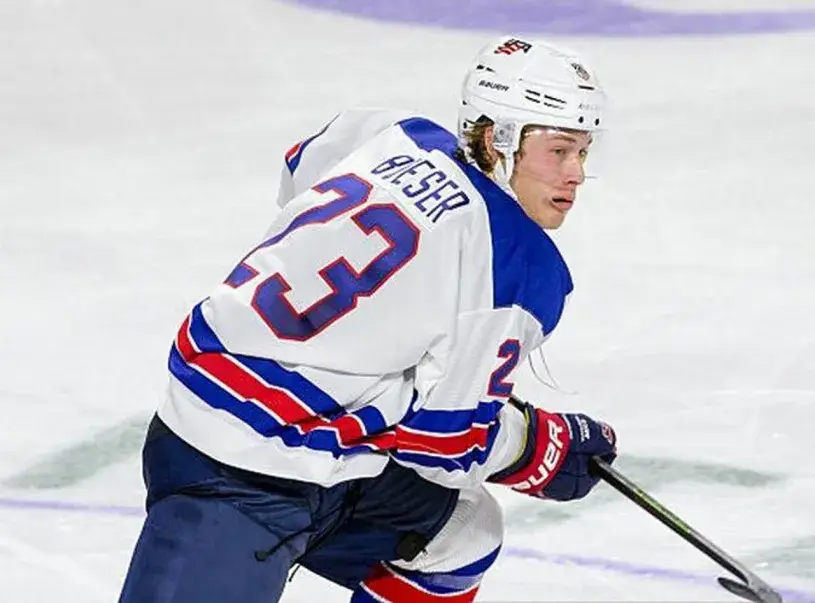 BROCK BOESER 2016 USA Nike Throwback Hockey Jersey 