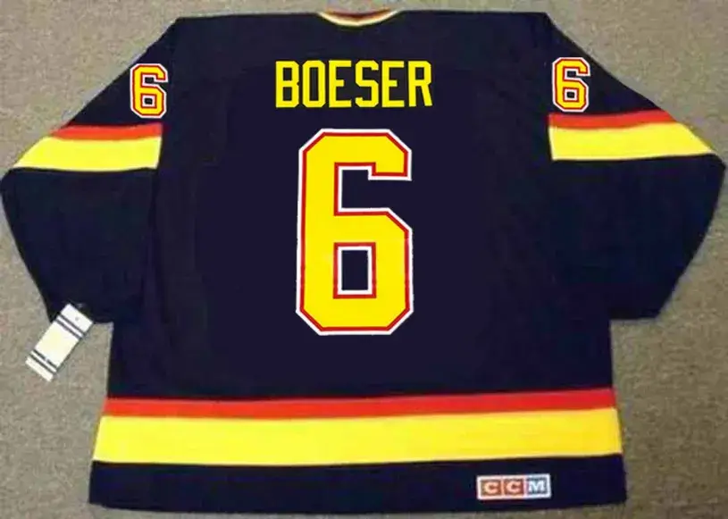 BROCK BOESER Vancouver Canucks 1990’s CCM NHL Vintage Throwback Jersey 