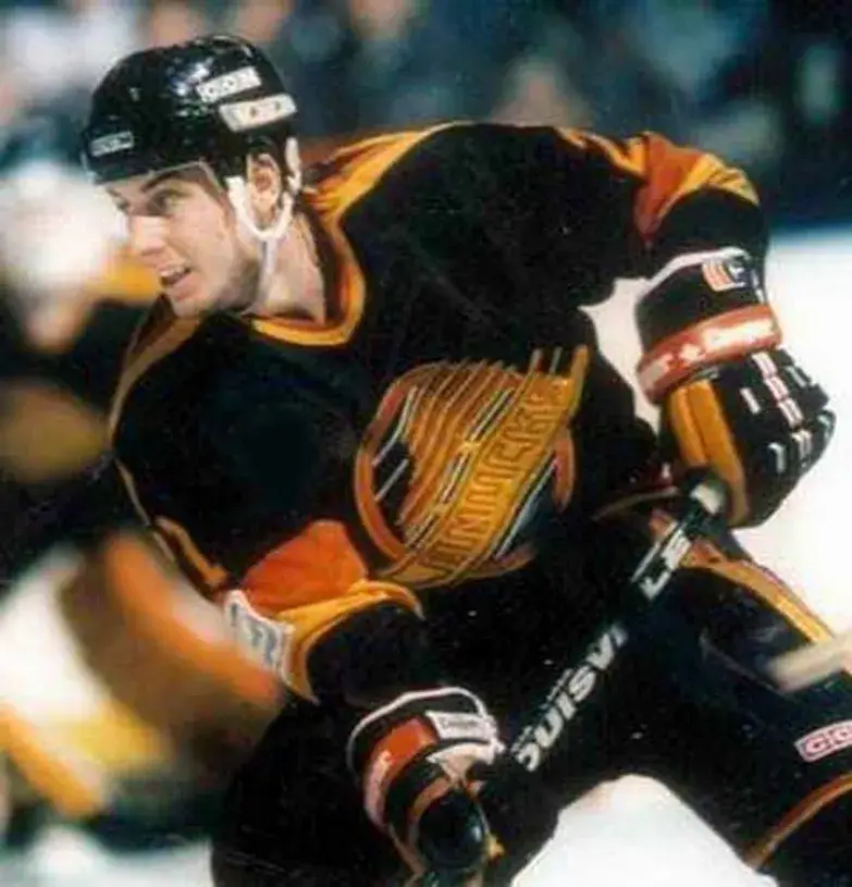 CAM NEELY Vancouver Canucks 1985 CCM Vintage Throwback Away NHL Hockey Jersey 