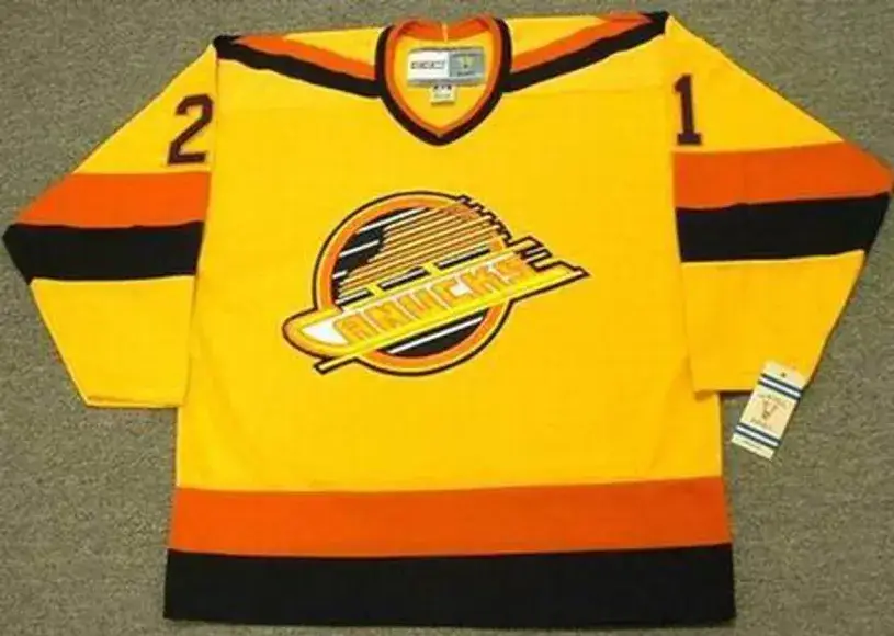CAM NEELY Vancouver Canucks 1985 CCM Vintage Throwback Home Hockey Jersey