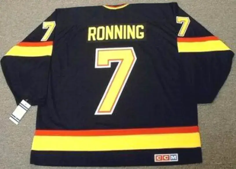 CLIFF RONNING Vancouver Canucks 1994 CCM Vintage Throwback NHL Hockey Jersey 