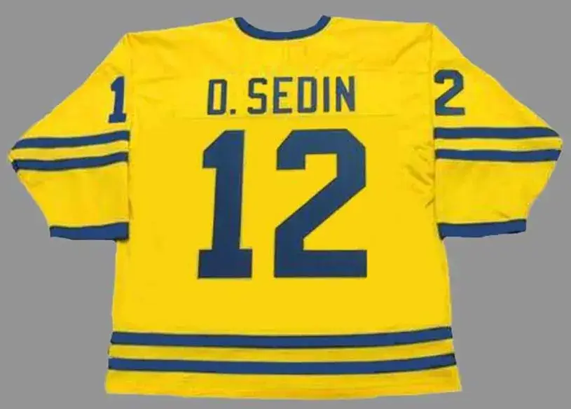 DANIEL SEDIN Team Sweden Nike Olympic Throwback Hockey Jersey 