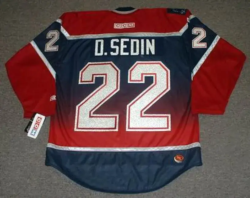 DANIEL SEDIN Vancouver Canucks 2002 CCM Throwback NHL Hockey Jersey 