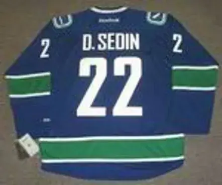 DANIEL SEDIN Vancouver Canucks 2011 REEBOK Throwback NHL Hockey Jersey 