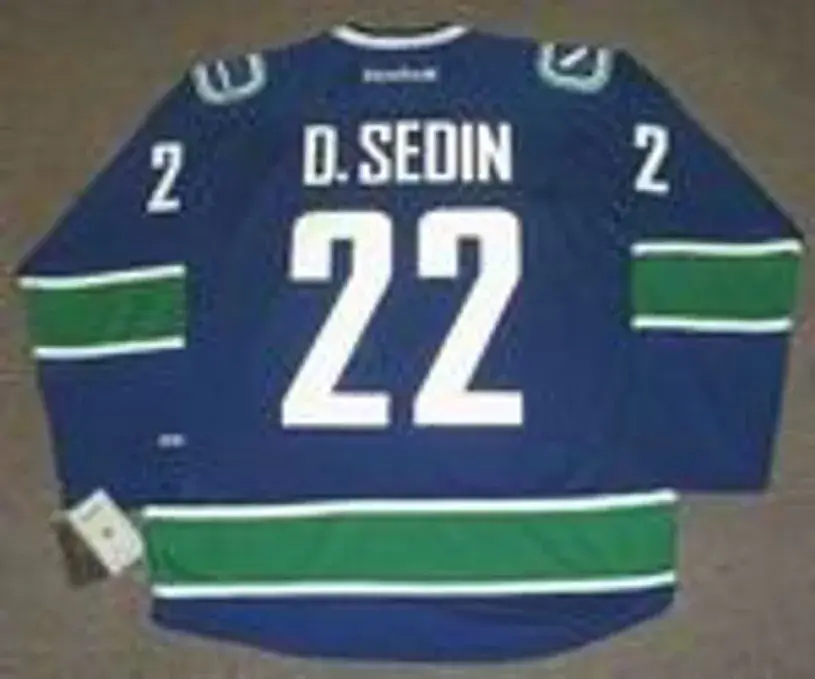 DANIEL SEDIN Vancouver Canucks 2011 REEBOK Throwback NHL Hockey Jersey 