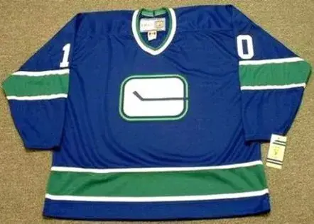 DENNIS VERVERGAERT Vancouver Canucks 1975 CCM Vintage Throwback Hockey Jersey