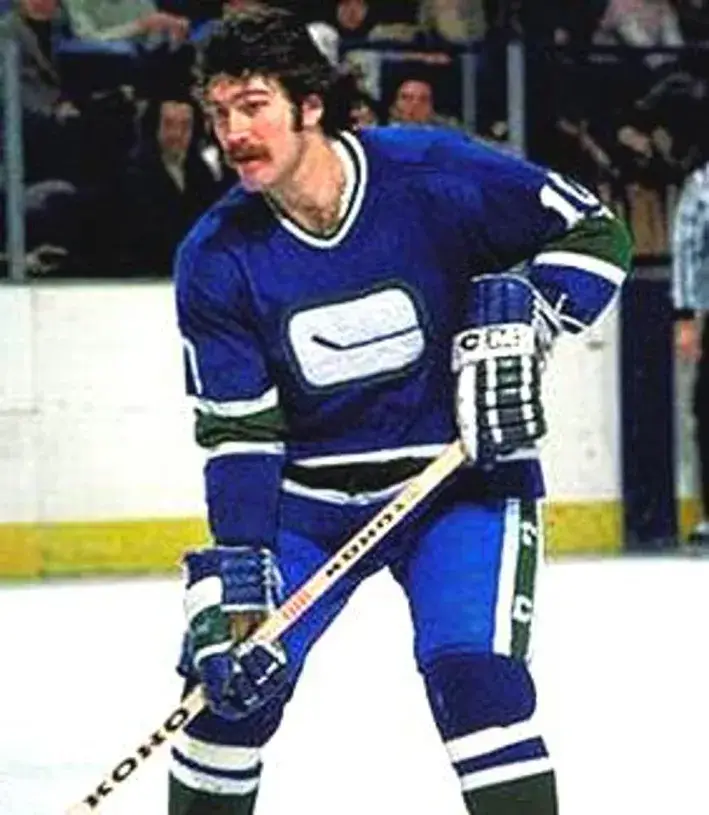 DENNIS VERVERGAERT Vancouver Canucks 1975 CCM Vintage Throwback Hockey Jersey 