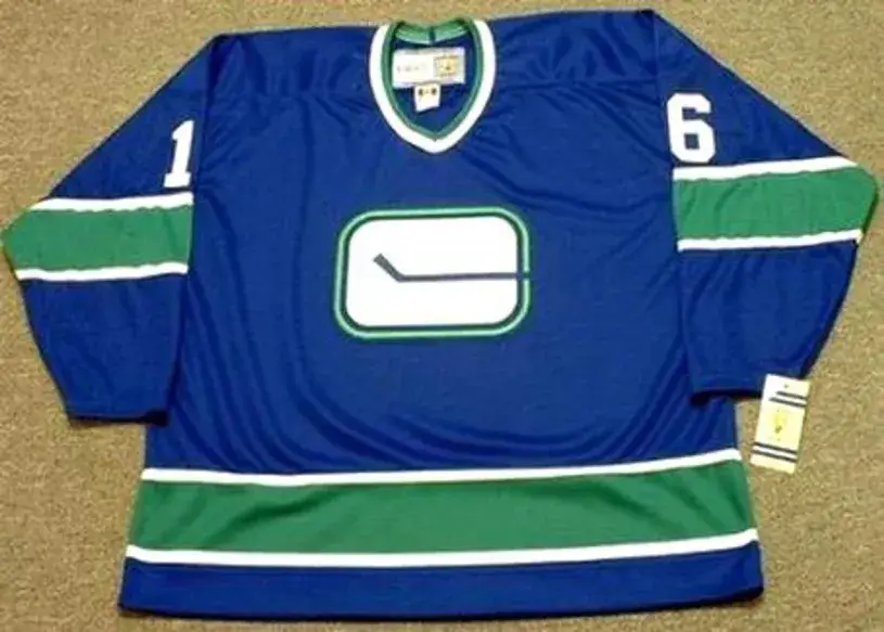 DEREK SANDERSON Vancouver Canucks 1976 CCM Vintage Throwback Hockey Jersey