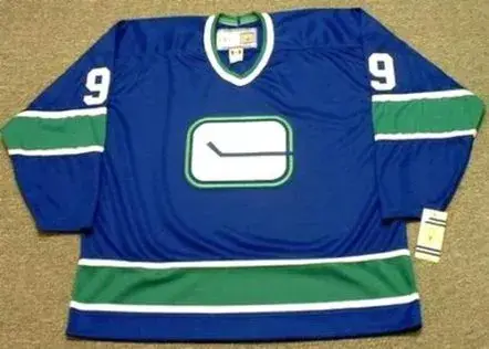 DON LEVER Vancouver Canucks 1974 CCM Vintage Throwback Away NHL Hockey Jersey