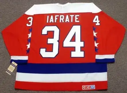 AL IAFRATE Washington Capitals 1992 CCM Vintage Throwback NHL Hockey Jersey 
