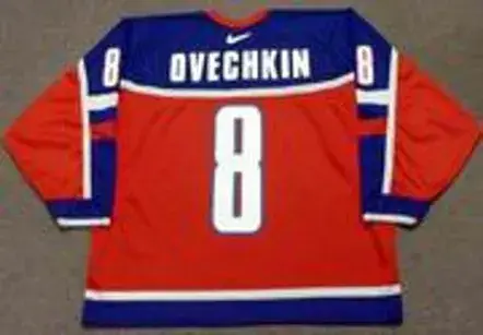 ALEXANDER OVECHKIN 2004 Team Russia Nike Olympic Throwback Hockey Jersey 