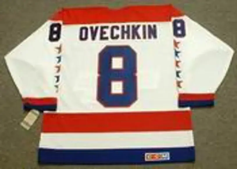 ALEXANDER OVECHKIN Washington Capitals 1990’s Away CCM Throwback NHL Hockey Jersey 