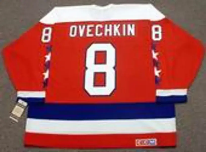 ALEXANDER OVECHKIN Washington Capitals 1990’s Home CCM Throwback NHL Hockey Jersey 