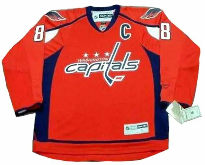 ALEXANDER OVECHKIN Washington Capitals 2014 Home REEBOK Throwback NHL Hockey Jersey