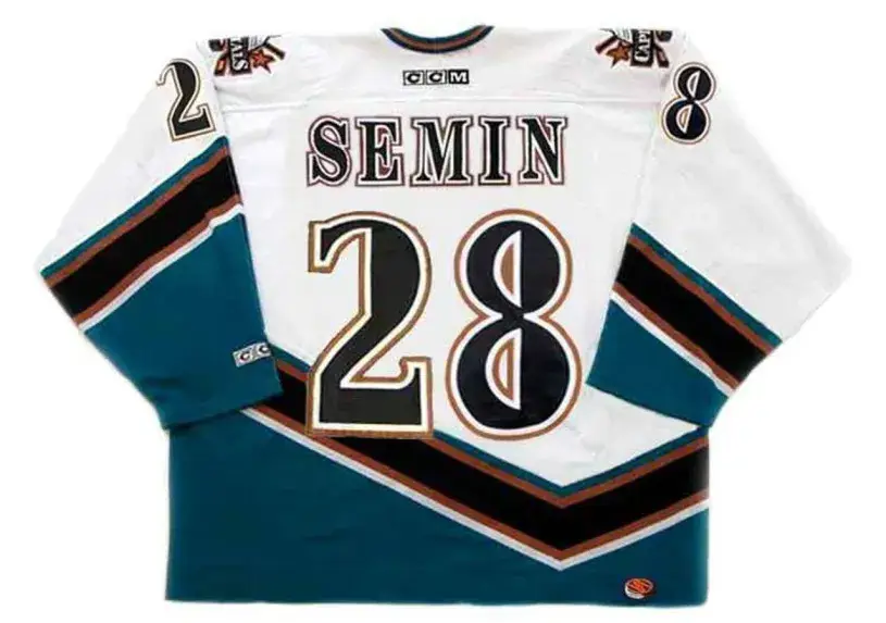 ALEXANDER SEMIN Washington Capitals 2006 Away CCM NHL Vintage Throwback Jersey 