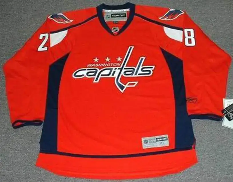 ALEXANDER SEMIN Washington Capitals 2010 REEBOK Throwback NHL Hockey Jersey