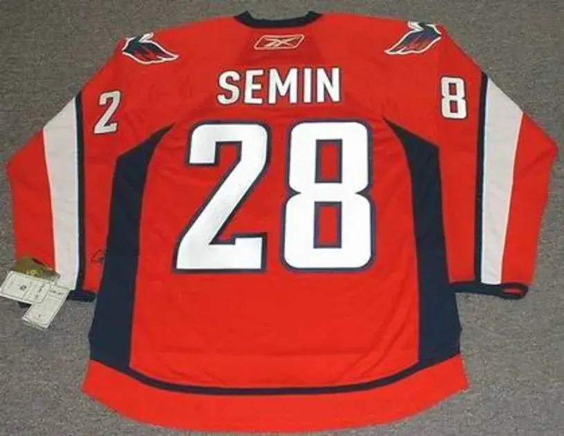 ALEXANDER SEMIN Washington Capitals 2010 REEBOK Throwback NHL Hockey Jersey 