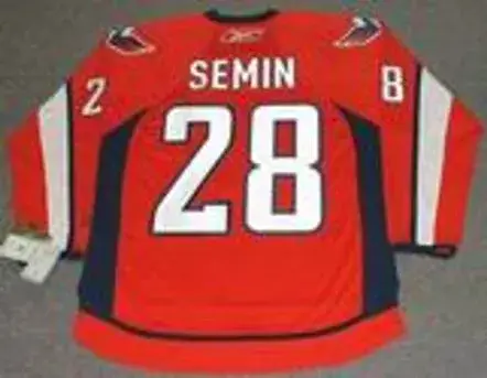 ALEXANDER SEMIN Washington Capitals 2010 REEBOK Throwback NHL Hockey Jersey 